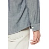 image:imageAmazon Essentials Mens RegularFit LongSleeve Lightweight Cotton Chambray Shirt with PocketsGrey
