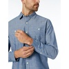 image:imageAmazon Essentials Mens RegularFit LongSleeve Lightweight Cotton Chambray Shirt with PocketsRinsed