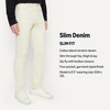 image:imageAmazon Essentials Mens Slim Fit Garment Dyed Five Pocket PantsIvory