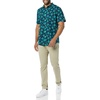 image:imageAmazon Essentials Mens SlimFit ShortSleeve Poplin ShirtNavyTeal  Palm