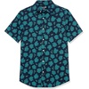 image:imageAmazon Essentials Mens SlimFit ShortSleeve Poplin ShirtNavyTeal  Palm