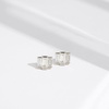 image:imageAmazon Essentials Rhodium or Yellow Gold Plated Brass Cluster Baguette EarringsRhodium
