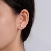 image:imageAmazon Essentials Rhodium or Yellow Gold Plated Brass Cluster Baguette EarringsYellow Gold