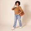 image:imageAmazon Essentials Womens 100 Cotton Crewneck Sweater Available in Plus SizeCamel Heather