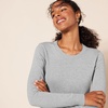 image:imageAmazon Essentials Womens 100 Cotton Crewneck Sweater Available in Plus SizeLight Grey Heather