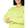 image:imageAmazon Essentials Womens 100 Cotton Crewneck Sweater Available in Plus SizeLime Green