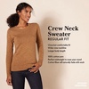 image:imageAmazon Essentials Womens 100 Cotton Crewneck Sweater Available in Plus SizeNavy