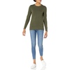 image:imageAmazon Essentials Womens 100 Cotton Crewneck Sweater Available in Plus SizeOlive
