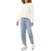 image:imageAmazon Essentials Womens 100 Cotton Crewneck Sweater Available in Plus SizePale Peach