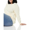 image:imageAmazon Essentials Womens 100 Cotton Crewneck Sweater Available in Plus SizePale Peach