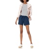 image:imageAmazon Essentials Womens 5 Inseam Drawstring Elastic Waist Linen Blend Summer ShortsDark Blue