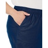 image:imageAmazon Essentials Womens 5 Inseam Drawstring Elastic Waist Linen Blend Summer ShortsDark Blue