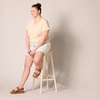 image:imageAmazon Essentials Womens 5 Inseam Drawstring Elastic Waist Linen Blend Summer ShortsEcru