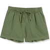 image:imageAmazon Essentials Womens 5 Inseam Drawstring Elastic Waist Linen Blend Summer ShortsMilitary Green