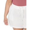 image:imageAmazon Essentials Womens 5 Inseam Drawstring Elastic Waist Linen Blend Summer ShortsWhite