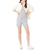 image:imageAmazon Essentials Womens 5 Inseam Drawstring Elastic Waist Linen Blend Summer ShortsWhite Stripe