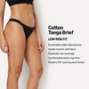 image:imageAmazon Essentials Womens Cotton Jersey Tanga Underwear Pack of 6Black