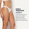 image:imageAmazon Essentials Womens Cotton Jersey Tanga Underwear Pack of 6White