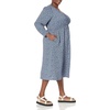 image:imageAmazon Essentials Womens Lightweight Georgette Long Sleeve VNeck Midi Dress Available in Plus SizeBlue  Ditsy Floral