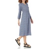 image:imageAmazon Essentials Womens Lightweight Georgette Long Sleeve VNeck Midi Dress Available in Plus SizeBlue  Ditsy Floral