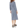 image:imageAmazon Essentials Womens Lightweight Georgette Long Sleeve VNeck Midi Dress Available in Plus SizeBlue  Ditsy Floral