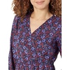 image:imageAmazon Essentials Womens Lightweight Georgette Long Sleeve VNeck Midi Dress Available in Plus SizeDark Blue  Pansy