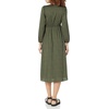 image:imageAmazon Essentials Womens Lightweight Georgette Long Sleeve VNeck Midi Dress Available in Plus SizeDark Olive  Abstract Animal