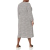 image:imageAmazon Essentials Womens Lightweight Georgette Long Sleeve VNeck Midi Dress Available in Plus SizeEspresso  Leopard