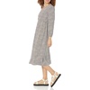 image:imageAmazon Essentials Womens Lightweight Georgette Long Sleeve VNeck Midi Dress Available in Plus SizeEspresso  Leopard