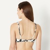 image:imageAmazon Essentials Womens Scoop Neck Swim Crop TopCream Black Floral