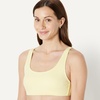 image:imageAmazon Essentials Womens Scoop Neck Swim Crop TopLight Yellow