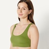 image:imageAmazon Essentials Womens Scoop Neck Swim Crop TopOlive