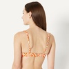 image:imageAmazon Essentials Womens Scoop Neck Swim Crop TopRust Orange Abstract Palms