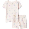 image:imageAmazon Essentials Disney Unisex Toddlers and Babies Short Sleeve Pajama SetPink Princess Icons
