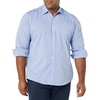 image:imageAmazon Essentials Mens RegularFit LongSleeve Casual Poplin Shirt Button Front Business Casual CollaredFrench Blue