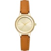 image:imageAmazon Essentials Womens Faux Leather Strap WatchBrownGold
