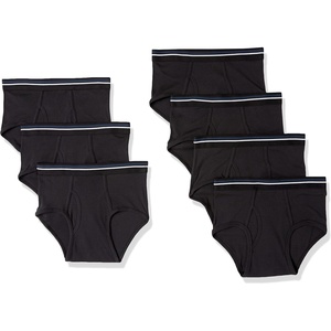 image:imageAmazon Essentials Mens Breathable Ribbed Knit Briefs with Elasticized Waistband MultipacksBlack