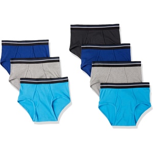 image:imageAmazon Essentials Mens Breathable Ribbed Knit Briefs with Elasticized Waistband MultipacksBlackBlueGrey