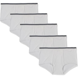 image:imageAmazon Essentials Mens Breathable Ribbed Knit Briefs with Elasticized Waistband MultipacksWhite