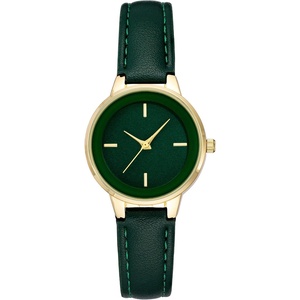 image:imageAmazon Essentials Womens Faux Leather Strap WatchGreenGold