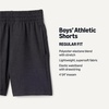 image:imageAmazon Essentials Boys Athletic Regular Fit Active Casual Shorts with Pockets MultipackSpace Dye Black  Space Dye Black