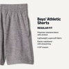 image:imageAmazon Essentials Boys Athletic Regular Fit Active Casual Shorts with Pockets MultipackSpace Dye Green  Space Dye Grey
