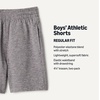 image:imageAmazon Essentials Boys Athletic Regular Fit Active Casual Shorts with Pockets MultipackSpace Dye Grey  Space Dye Navy