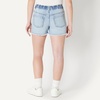 image:imageAmazon Essentials Girls Medium Stretch MidRise CutOff Jean ShortsIced Blue Light Wash