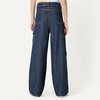 image:imageAmazon Essentials Girls Ultra Soft RelaxedFit Wide Leg Cargo JeansDark Wash