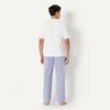 image:imageAmazon Essentials Mens Cotton Stretch Poplin Pant with Cotton Jersey TShirt Pajama SetCheckIvory