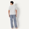 image:imageAmazon Essentials Mens Cotton Stretch Poplin Pant with Cotton Jersey TShirt Pajama SetCountry PlaidLight Grey Heather