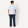 image:imageAmazon Essentials Mens Cotton Stretch Poplin Pant with Cotton Jersey TShirt Pajama SetDucksLight Blue
