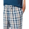 image:imageAmazon Essentials Mens Cotton Stretch Poplin Pant with Cotton Jersey TShirt Pajama SetIndigoNavy Plaid