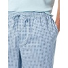 image:imageAmazon Essentials Mens Cotton Stretch Poplin Pant with Cotton Jersey TShirt Pajama SetLight Blue Geo Print